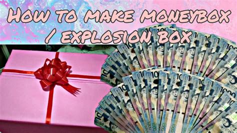 HOW TO MAKE MONEY BOX/ EXPLOSION BOX - YouTube