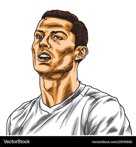 How To Draw Ronaldo Cartoon