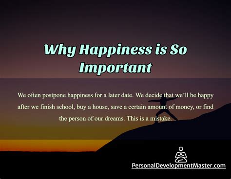 Why Happiness is So Important