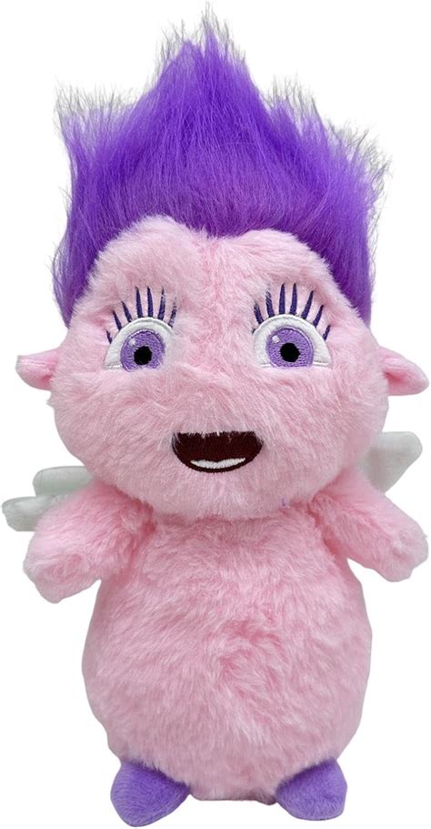 Furry Bibble Plushies, Purple Hair Kawaii Chubby Elf Plush Doll, Super Soft Hit Animated Movie ...