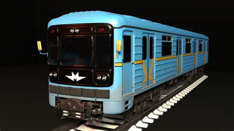 Kyiv Subway train 3D model | CGTrader