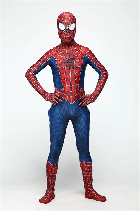 Spider Man Spiderman Costume Fancy Dress Adult And Children Halloween ...