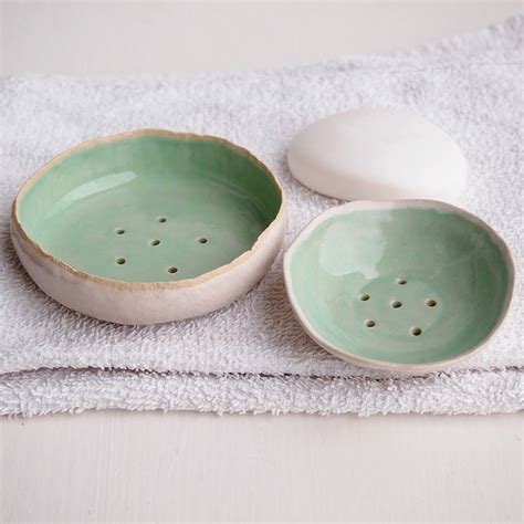 handmade turquoise ceramic soap dish by kabinshop | notonthehighstreet.com