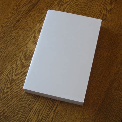 File:Blank book on a table.jpg