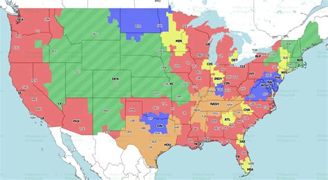 nfl tv schedule map by region 2020 week 6 - Sharmaine Tatum