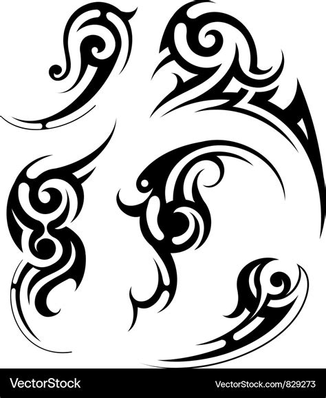 Swirl tattoo Royalty Free Vector Image - VectorStock