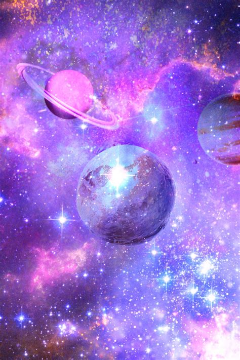 Milky Way Planets, Galaxy Planets, Purple Wallpaper, Galaxy Wallpaper, Art Wallpaper, Galaxy ...