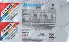 Zincovit Strip Of 15 Tablets (Green) - Uses, Side Effects, Dosage, Composition & Price | PharmEasy