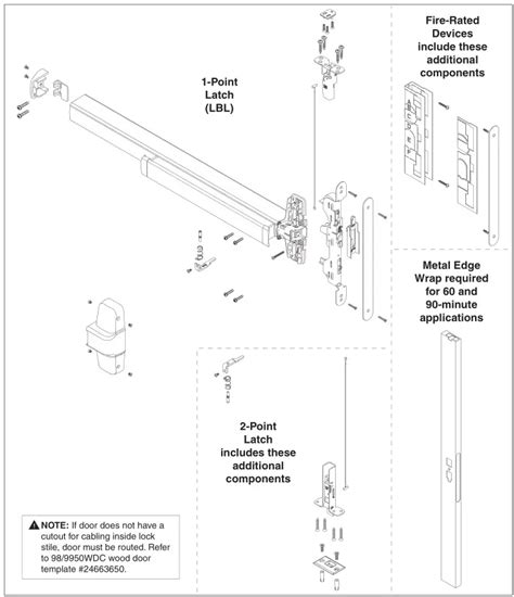 ALLEGION VON DUPRIN Rim Panic Exit Device Installation Guide