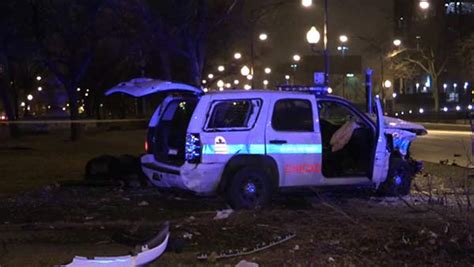 Police cars collide during chase in Little Village - ABC7 Chicago