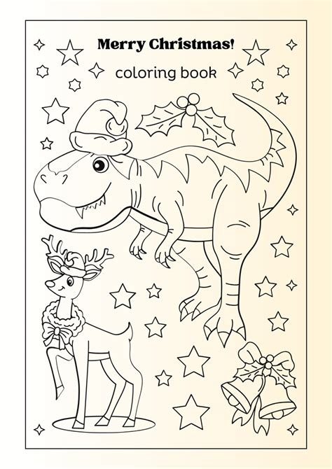 Dinosaurs Coloring Book, Children Book,, Colour Therapy, Kawaii ...