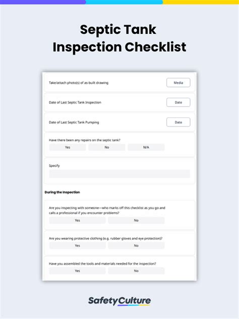 Free Septic Tank Inspection Templates | PDF | SafetyCulture