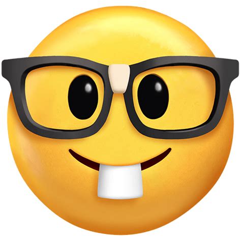 🤓 Nerd Face on Twitter Emoji Stickers 13.1