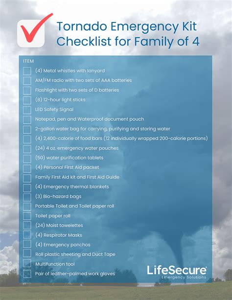 What Should You Have in Your Tornado Emergency Kit? - LifeSecure