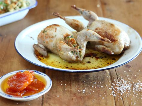 Apricot Stuffed Quail Recipe | Maggie Beer