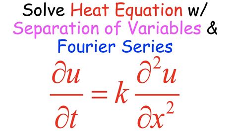 Heat Equation Solution by Separation of Variables & Fourier Series ...