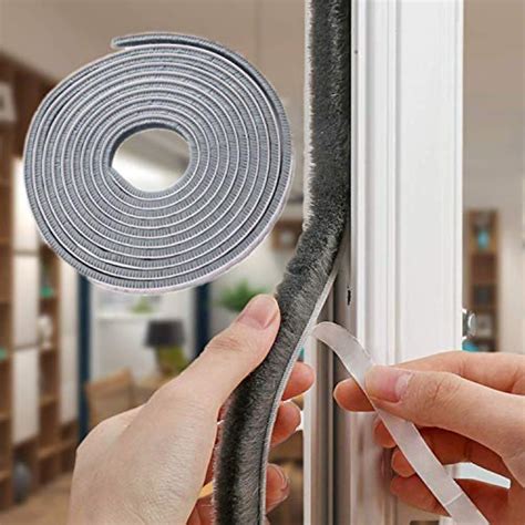 32.8 Ft Self Adhesive Seal Strip Weatherstrip for Windows and Doors House Soundproofing ...