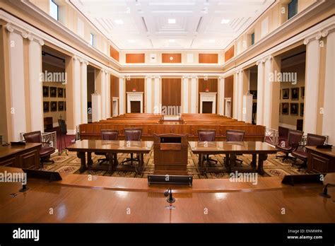 Florida Supreme Court courtroom interior Stock Photo - Alamy