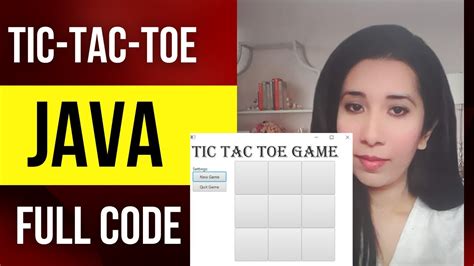 Tic Tac Toe Java Game with full CODE Tutorial! - YouTube