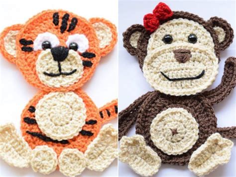 Free Crochet Flat Animal Patterns | Crochet applique, Free crochet ...