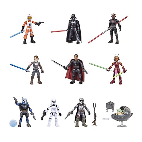 Buy STAR WARS Toys Mission Fleet 2.5-Inch-Scale Action Figure 10-Pack, 19 Accessories, with ...