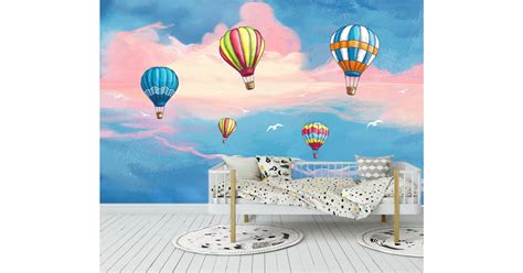 Buy 3D Hot Air Balloon Wall Mural Wallpaper 2607 Online | Matt Blatt.