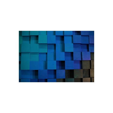 Arbe Design Studio - Deep Blue Handmade 3d Wood Wall Art 45x99cm | hipicon