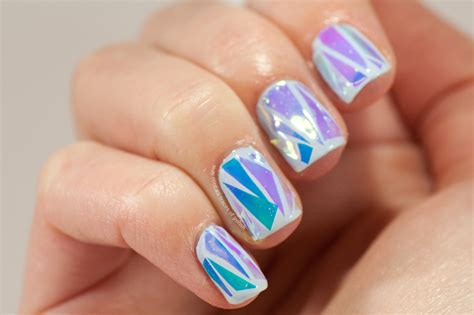 Shattered Glass Nail Art - May contain traces of polish