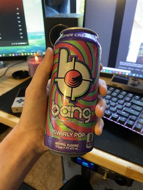 Variety pack day #2! - Bang Swirly Pop! 💜💗💚 : r/energydrinks