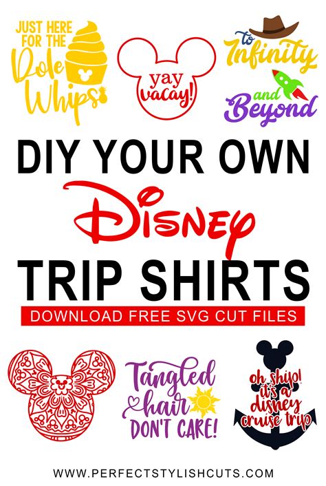 DIY Disney Trip Shirts - Free Disney SVG Files