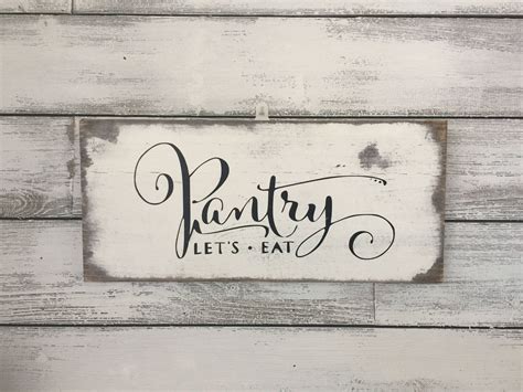 Pantry Sign Kitchen Decor Rustic Wood Sign Farmhouse Sign - Etsy