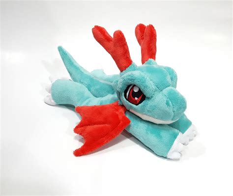 Digimon - Dracomon beanie custom plush - for sale by Kitamon on DeviantArt