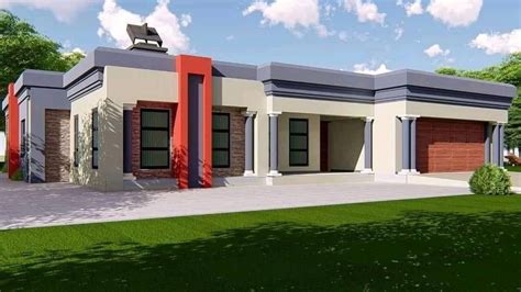 Modern Style House with Two Garages