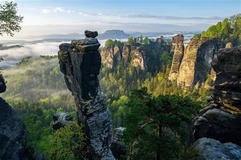 Mountain rock forest nature 4K wallpaper download