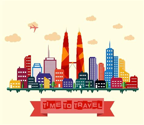 Kuala lumpur city skyline 6917518 Vector Art at Vecteezy