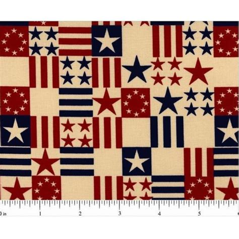 Vintage American Flag Fabric - Etsy