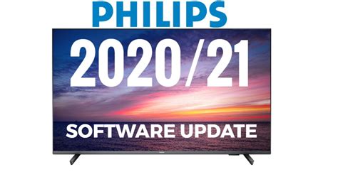 Software Update Philips TV 2020 2021 - YouTube