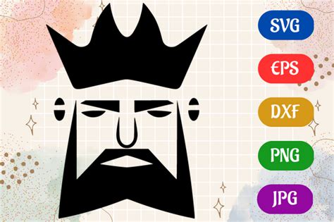 King | Black and White Logo Vector Art Graphic by Creative Oasis · Creative Fabrica