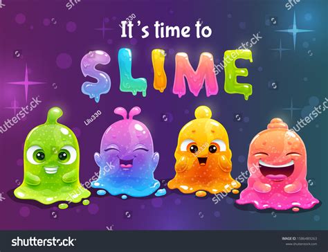 Time Slime Super Slimes Poster Funny 库存矢量图（免版税）1586489263 | Shutterstock