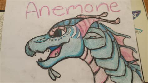 Anemone ''Wings of fire'' drawing by PurpleLemonZ11 on DeviantArt