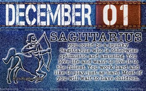 December 1 Zodiac Horoscope Birthday Personality - SunSigns.Org