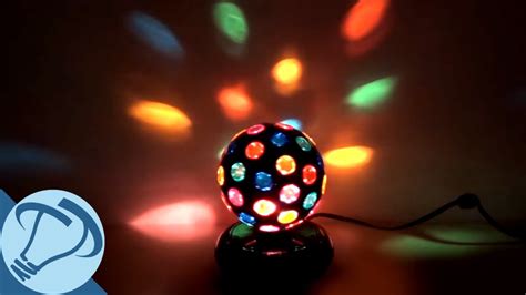 6" Black Rotating Disco Ball with 46 Points of Light from Creative Motion - YouTube