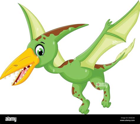 funny pterodactyl cartoon flying Stock Vector Image & Art - Alamy