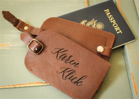 Leather Luggage Tag Personalized Luggage Tag Custom Luggage