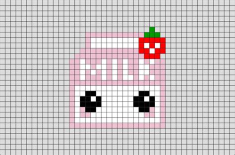 Kawaii Cute Pixel Art Grid Easy - canvas-broseph