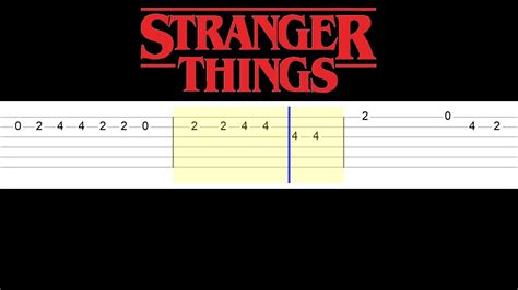 Stranger Things Main Theme (Easy Guitar Tabs Tutorial) - YouTube