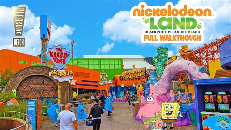 Nickelodeon Land at Blackpool Pleasure Beach Full Walkthrough (June ...