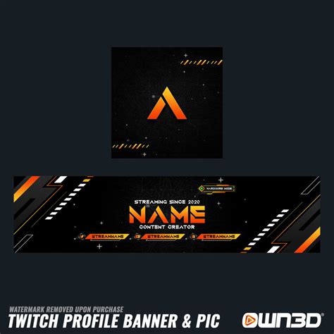 Hardcore Gaming Twitch Profile Banner - OWN3D