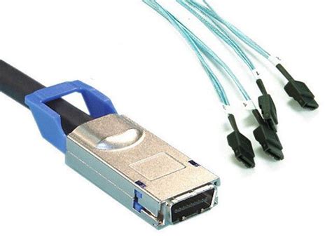 DF CABLE & PLUG SFF 8470 to 4x SATA cable INFINIBAND SAS line CX4 4 SATA 1m-in Computer Cables ...
