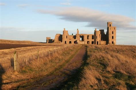 Path leading up to Slains Castle with some of the landscape | Slains ...